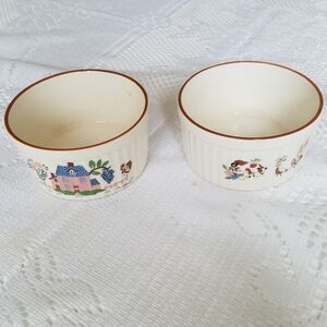 Set of 2 Jamestown China Country Home Ramekins Made in Japan